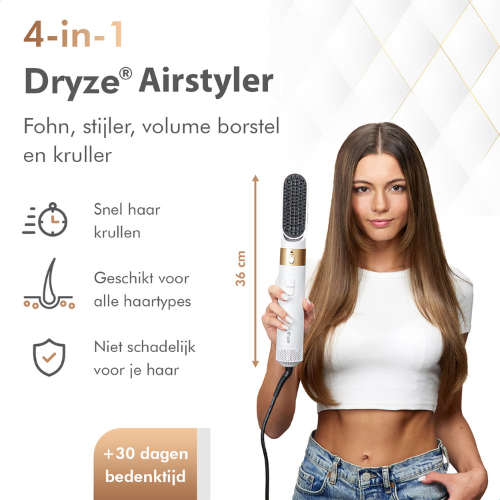 Dryze airstyler crème white/gold